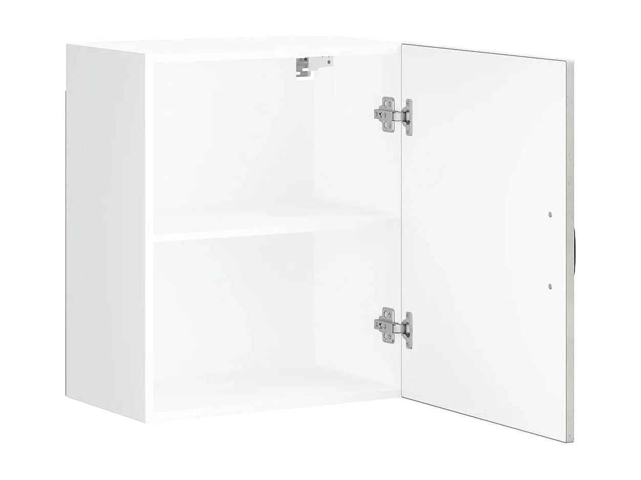 Armoire murale de cuisine gris béton bois ingénierie