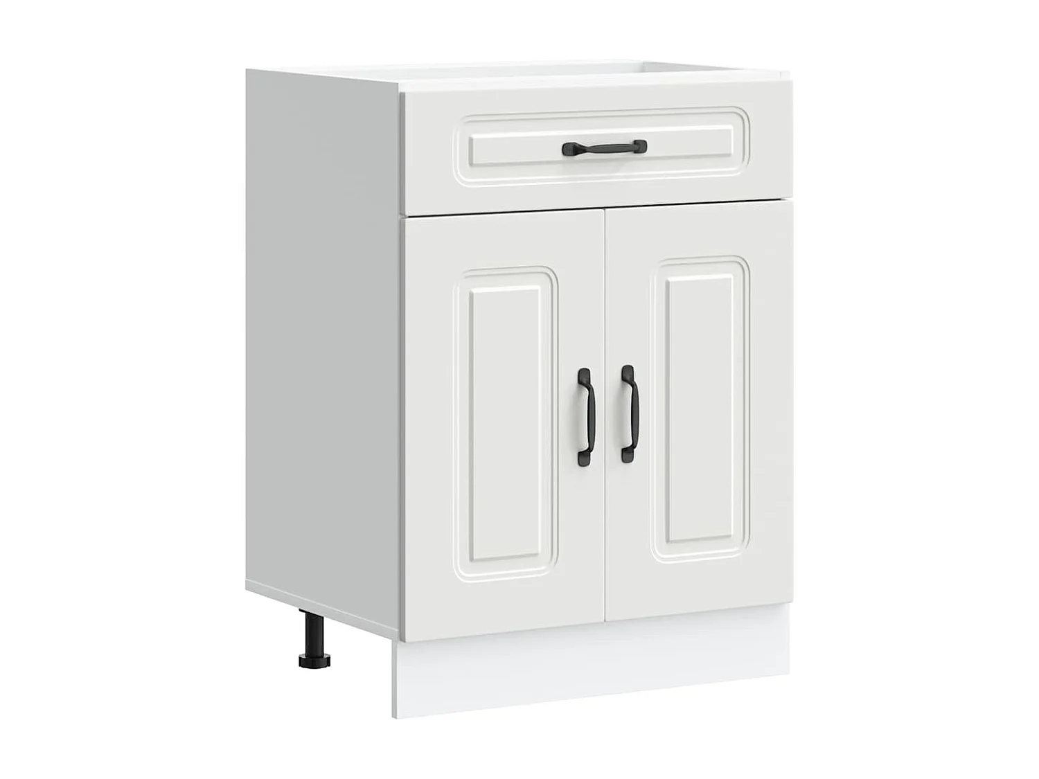 Armoire de cuisine blanc bois d'ingénierie