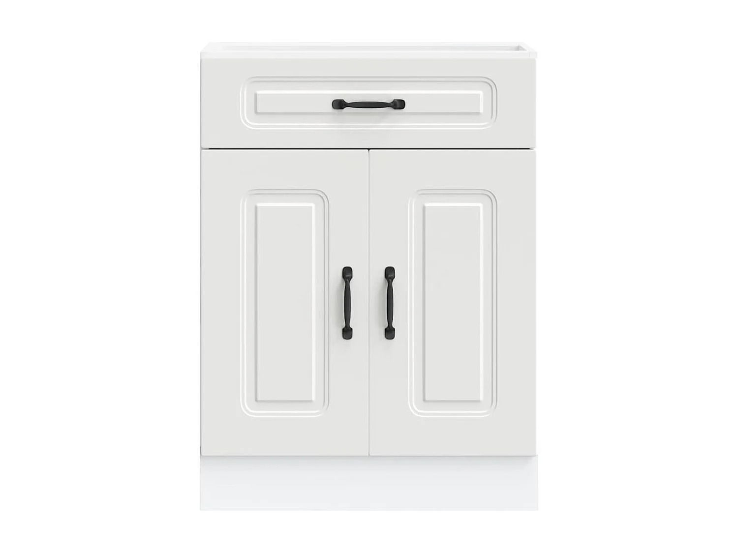 Armoire de cuisine blanc bois d'ingénierie