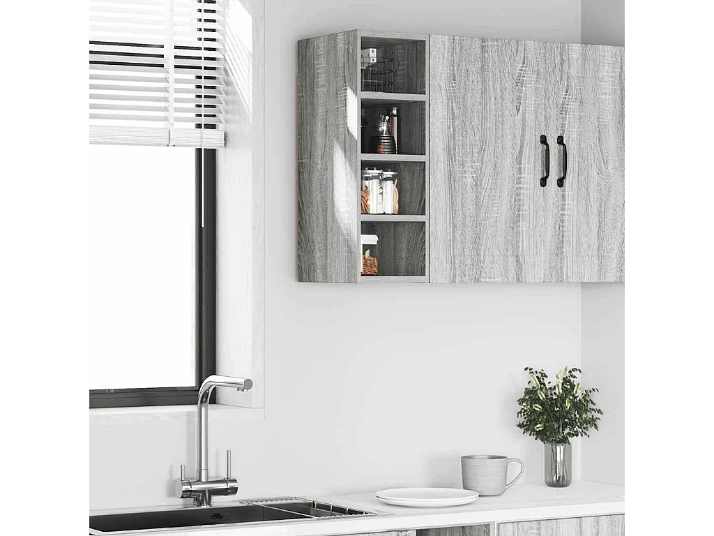 Armoire suspendue sonoma gris 20x29,5x60 cm