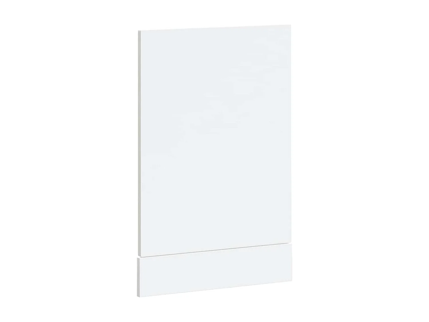 Pannello lavastoviglie bianco lucido 45x1,5x67 cm