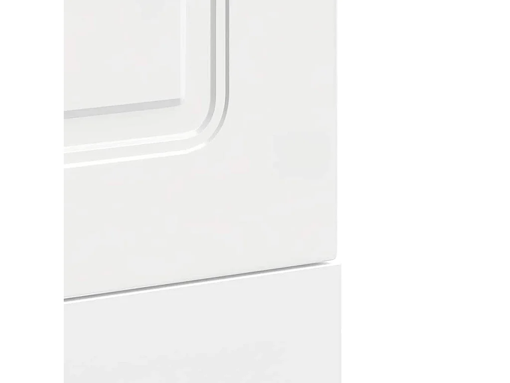 Pannello lavastoviglie bianco lucido 45x1,5x67 cm