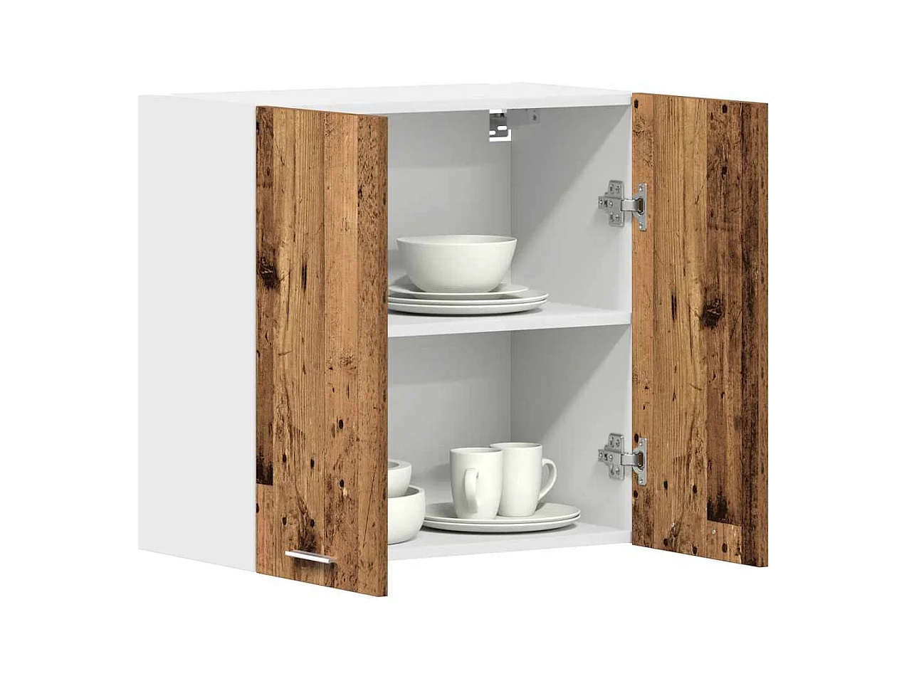 Pensile da cucina "Lyon", legno vecchio, 60x31x60cm