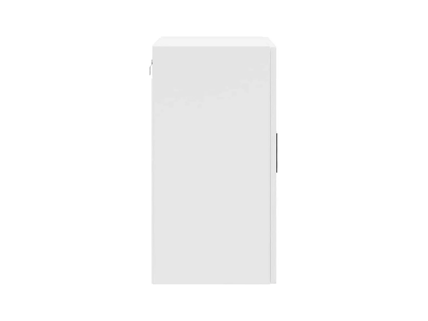 Armoire murale de cuisine blanc brillant bois ingénierie