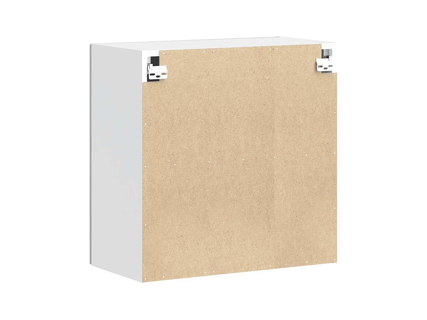 Armoire murale de cuisine blanc brillant bois ingénierie