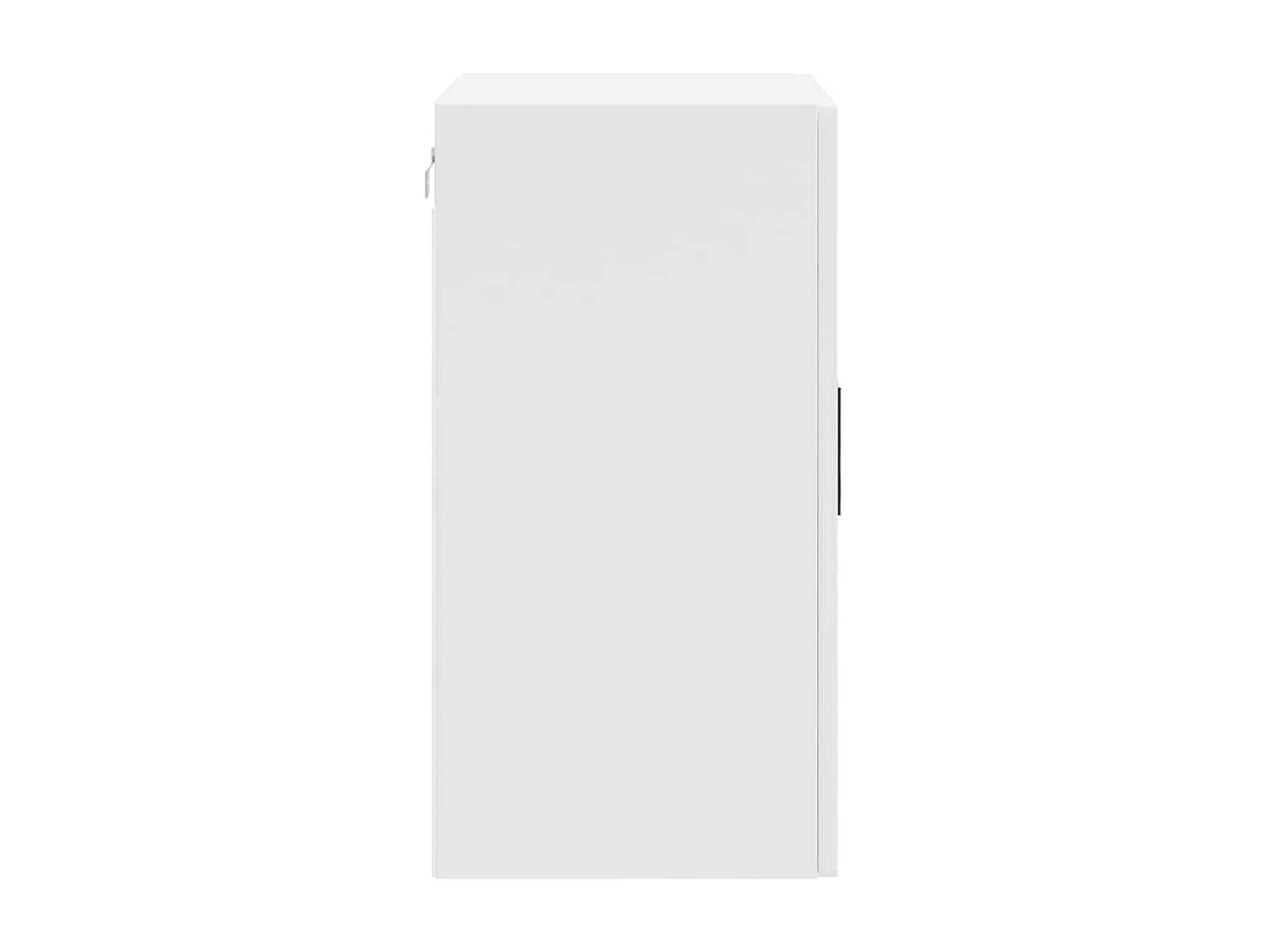 Mueble de cocina de pared de madera de ingeniería blanca brillante