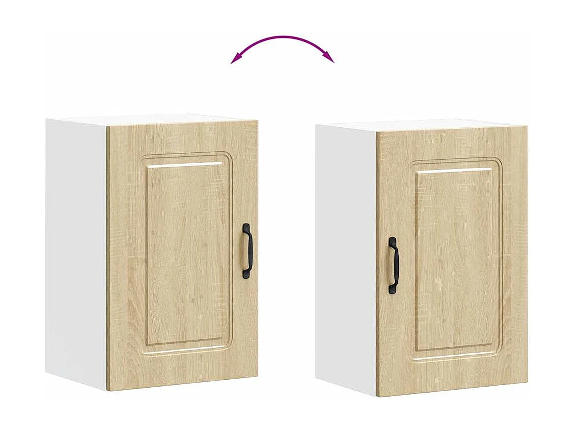 Armoire murale de cuisine chêne sonoma bois d'ingénierie