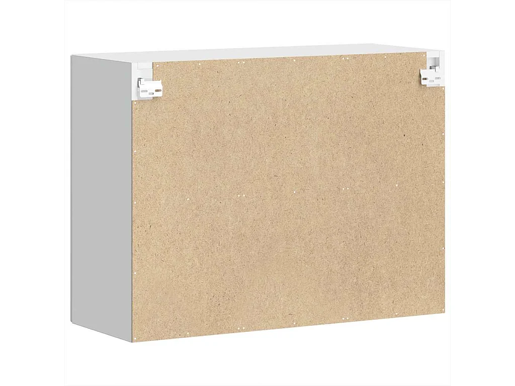 Pensile cucina con anta in vetro bianco