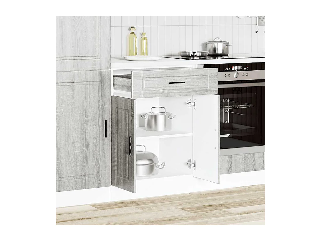 Mobile da cucina in legno ingegnerizzato Sonoma Gray