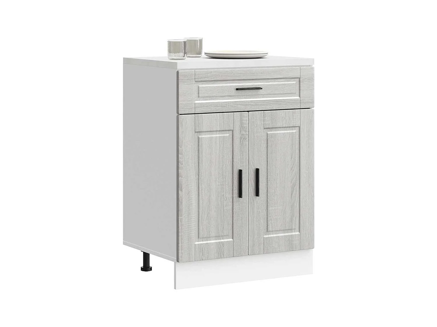 Sonoma Gray Engineered Wood Keukenkast