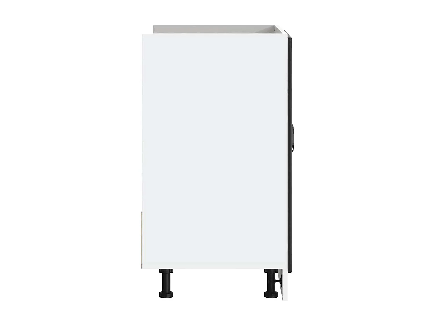 Kalmar zwarte wastafelkast 80x46x81,5 cm bewerkt hout