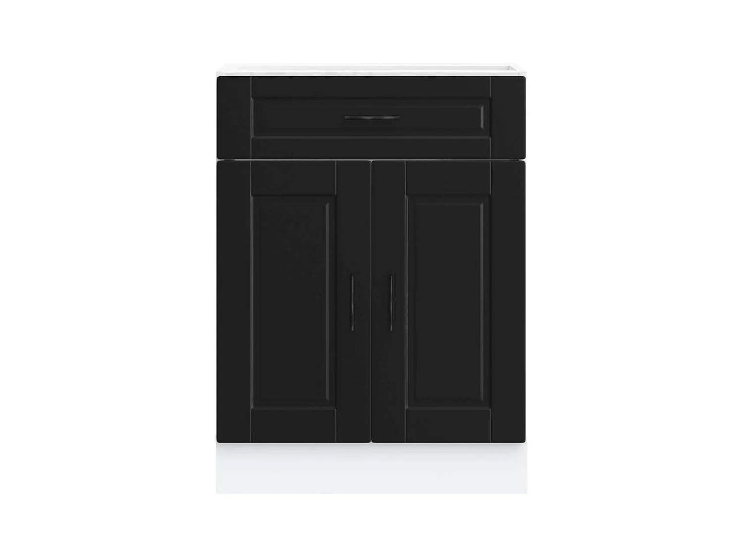 Mobile da cucina in legno ingegnerizzato nero Porto