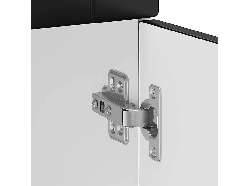 Mobile da cucina in legno ingegnerizzato nero Porto