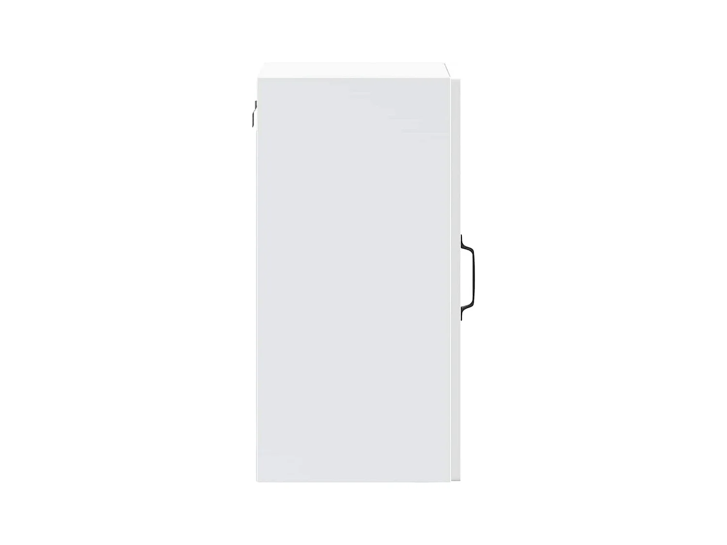 Pensile da cucina bianco con anta in vetro