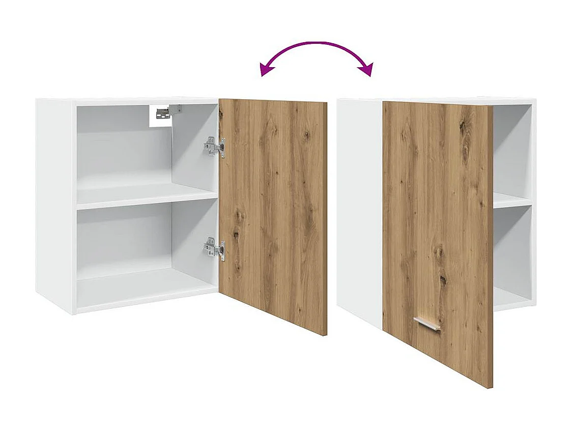 Hängeschrank "Lyon", Eiche handgefertigt, 50x31x60 cm