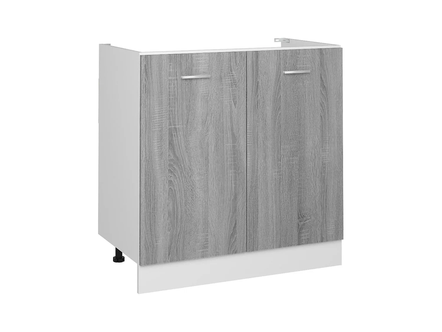 Armoire de plancher d'évier Sonoma gris 80x46x81,5 cm