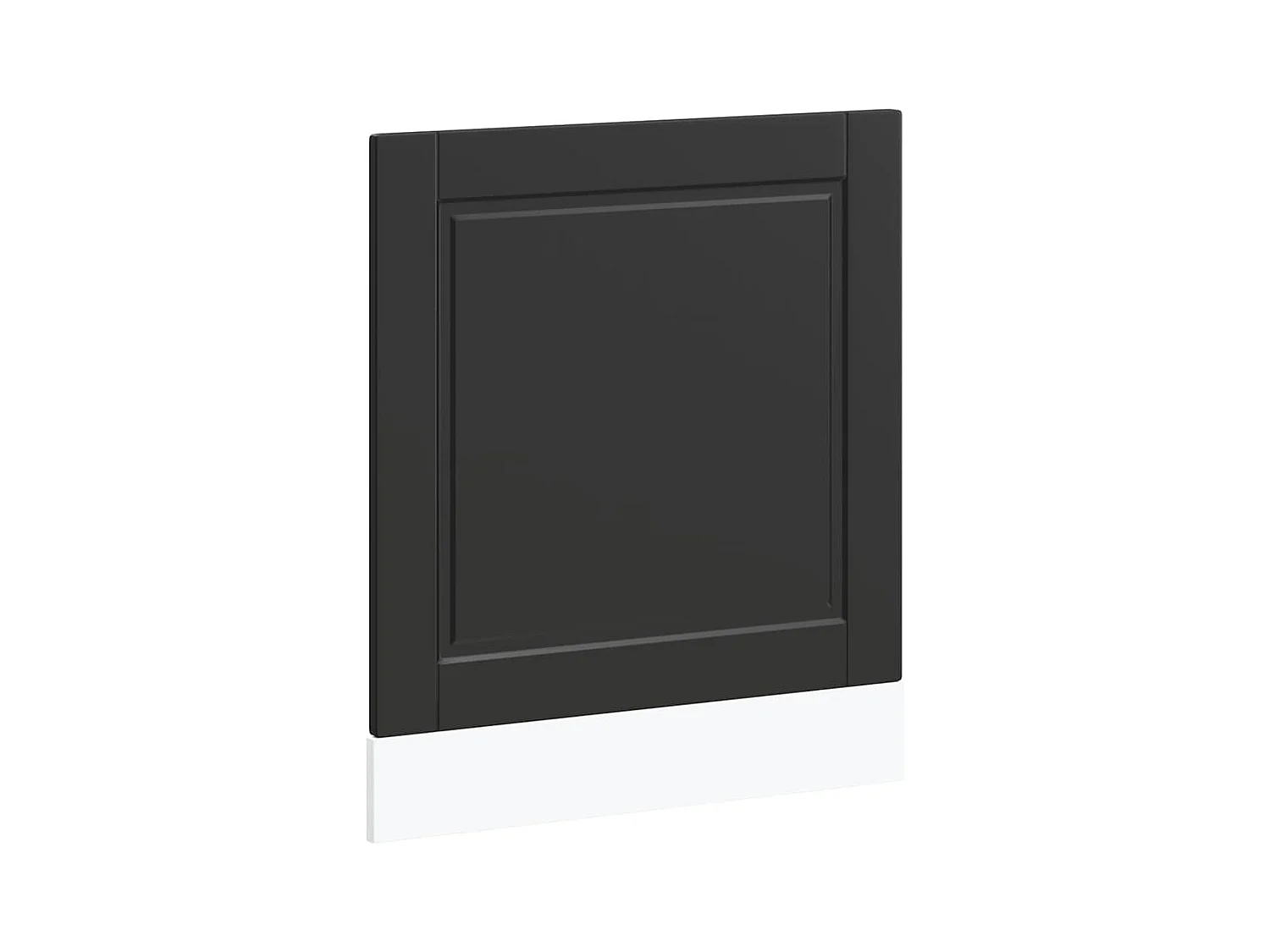 schwarze Geschirrspülerblende 60x1,5x67 cm