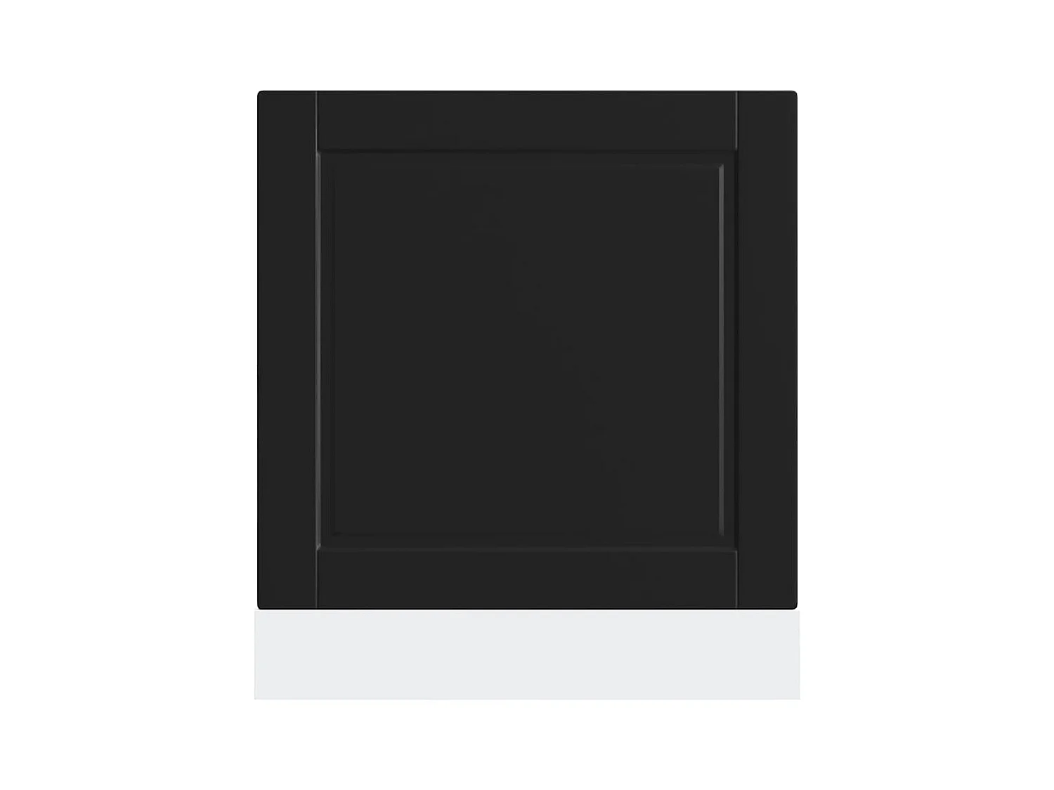 schwarze Geschirrspülerblende 60x1,5x67 cm