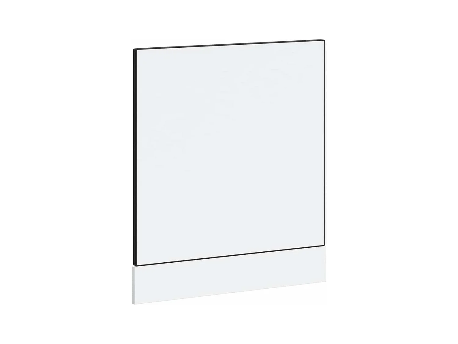 schwarze Geschirrspülerblende 60x1,5x67 cm