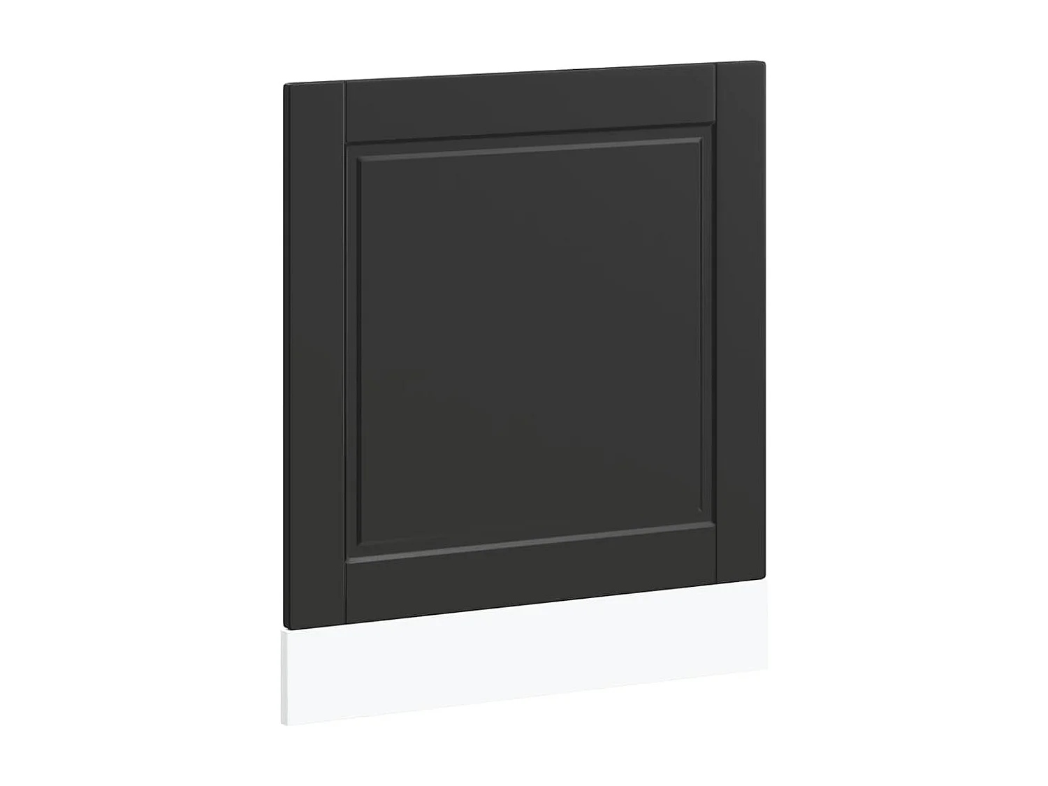 Panneau de lave-vaisselle noir 60x1,5x67 cm