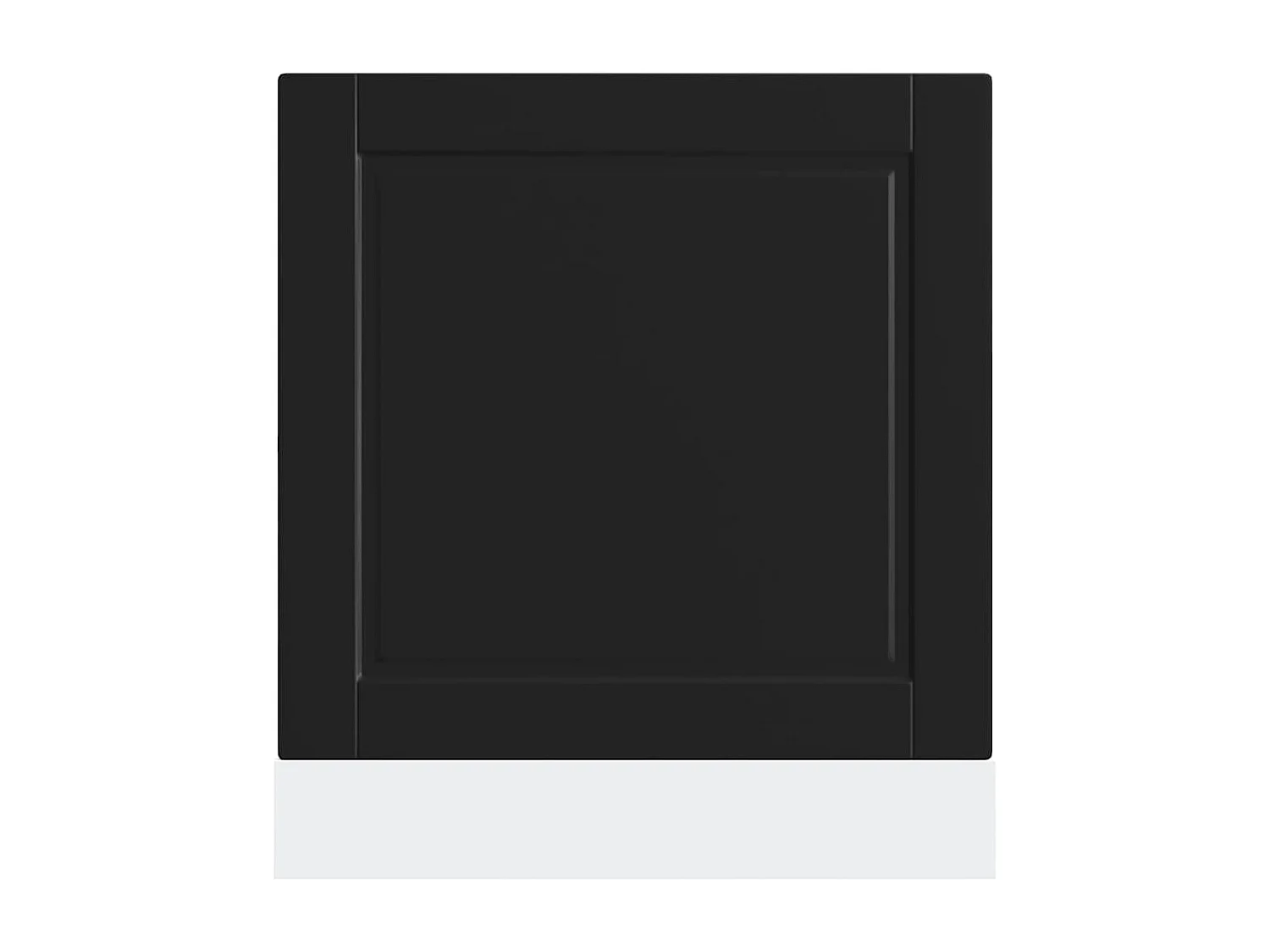 Panneau de lave-vaisselle noir 60x1,5x67 cm