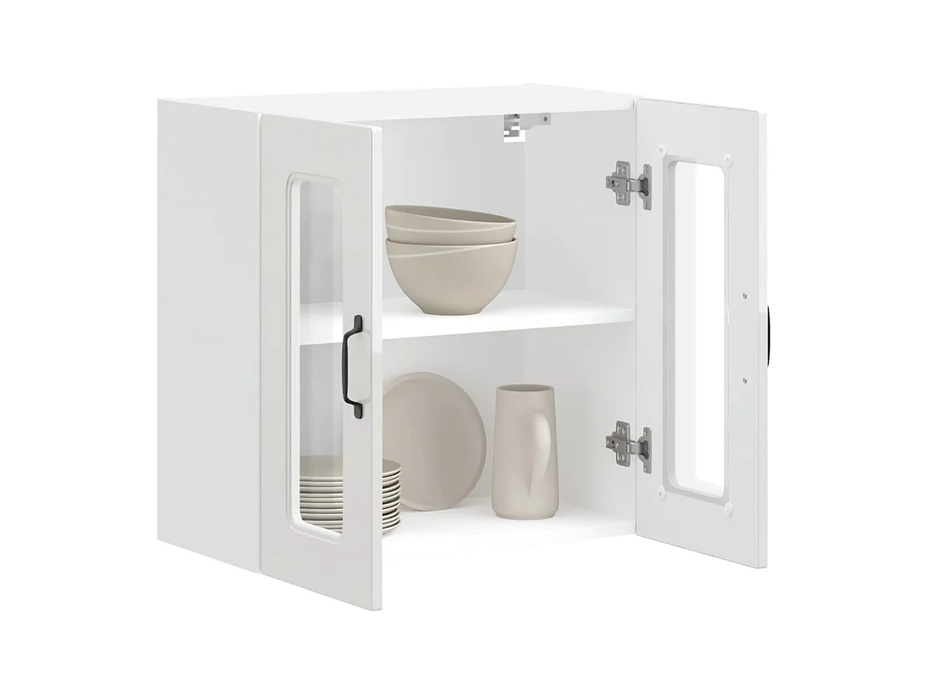 Pensile da cucina con anta in vetro