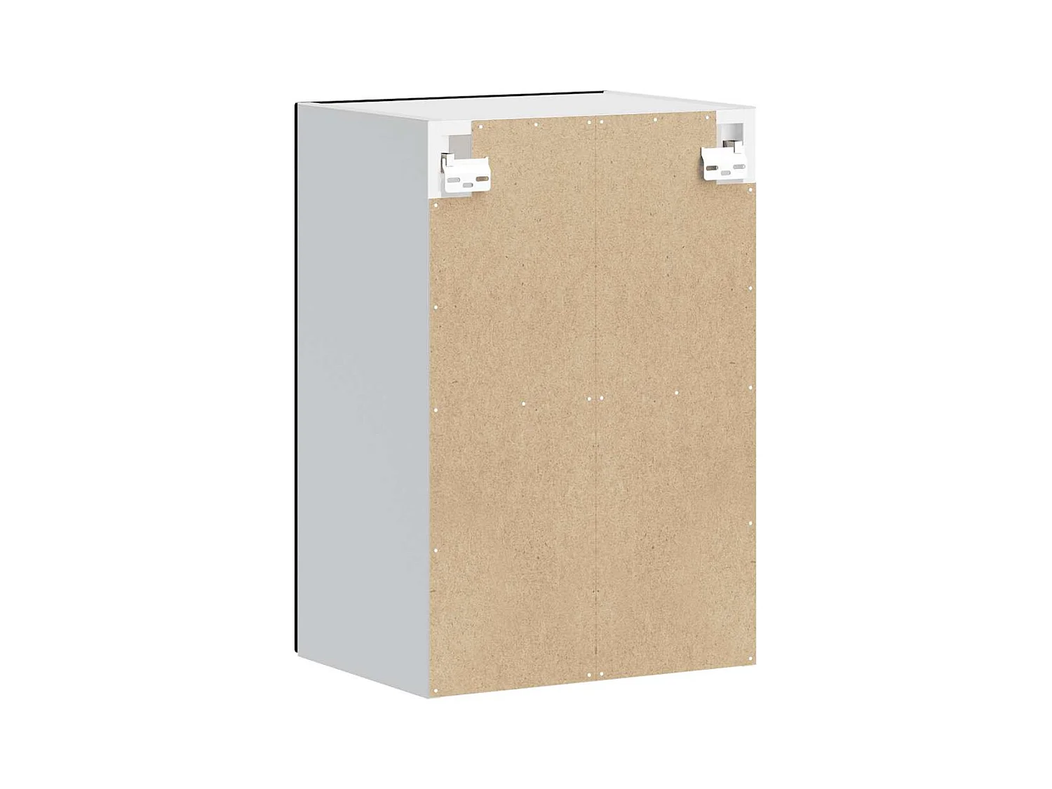 Pensile da cucina con anta in vetro nero Porto