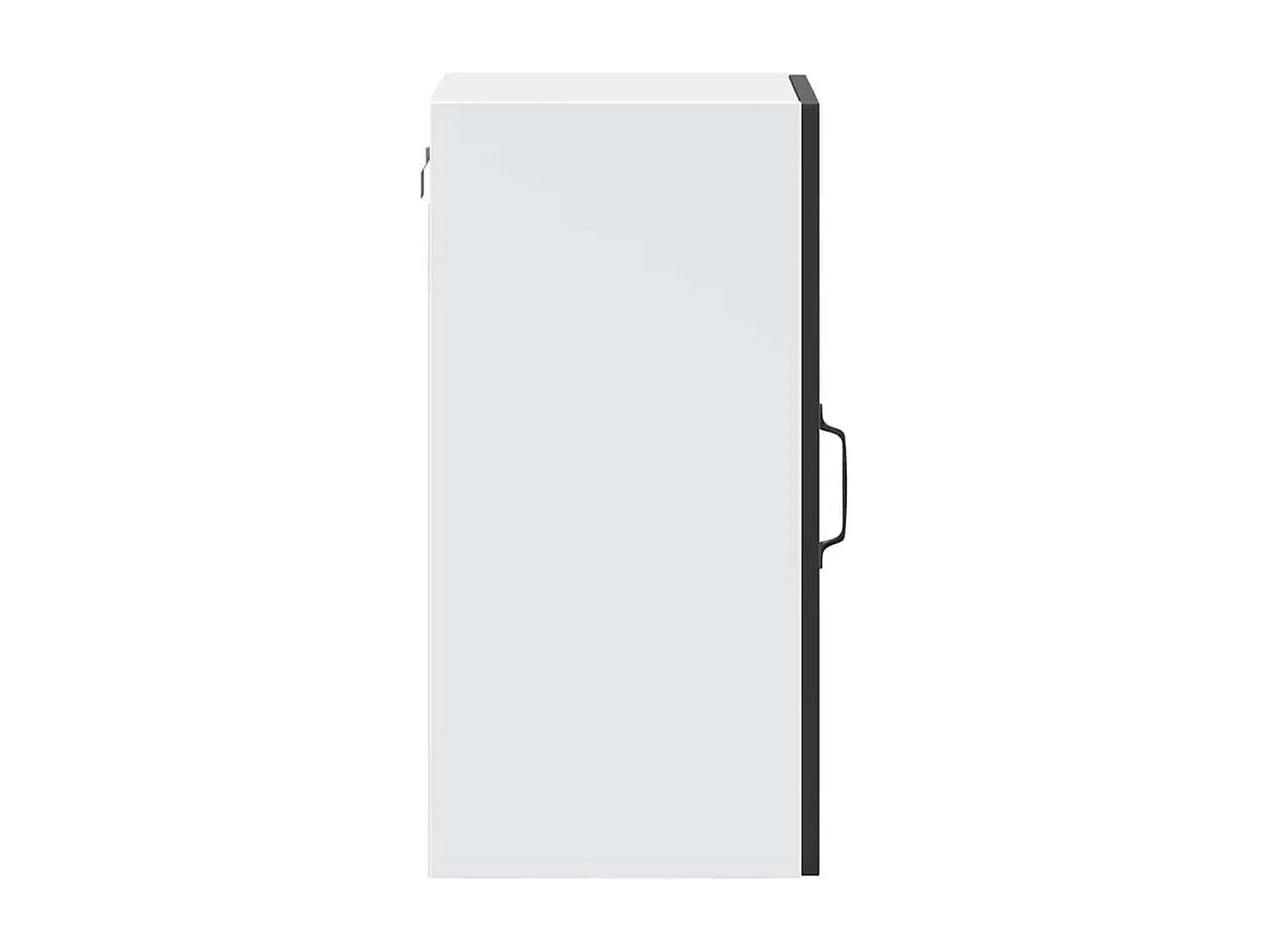 Armoire murale de cuisine avec porte en verre noir