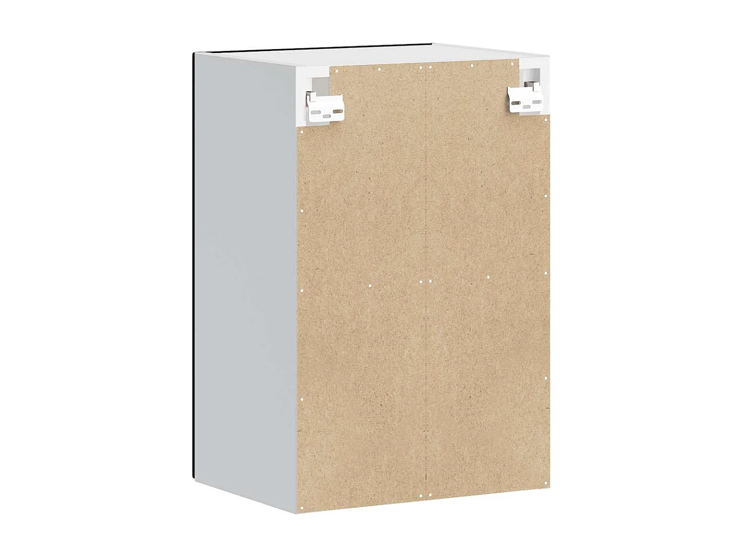 Armoire murale de cuisine avec porte en verre noir