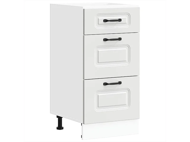 Armoire de cuisine blanc bois d'ingénierie