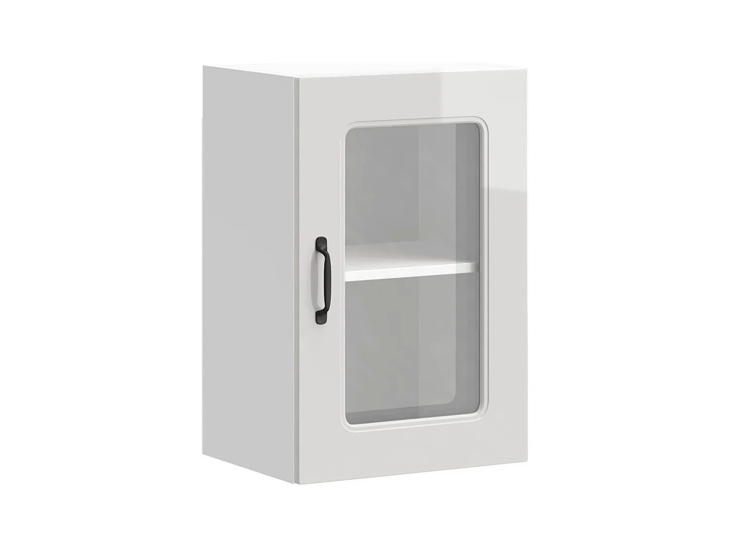 Pensile da cucina con anta in vetro