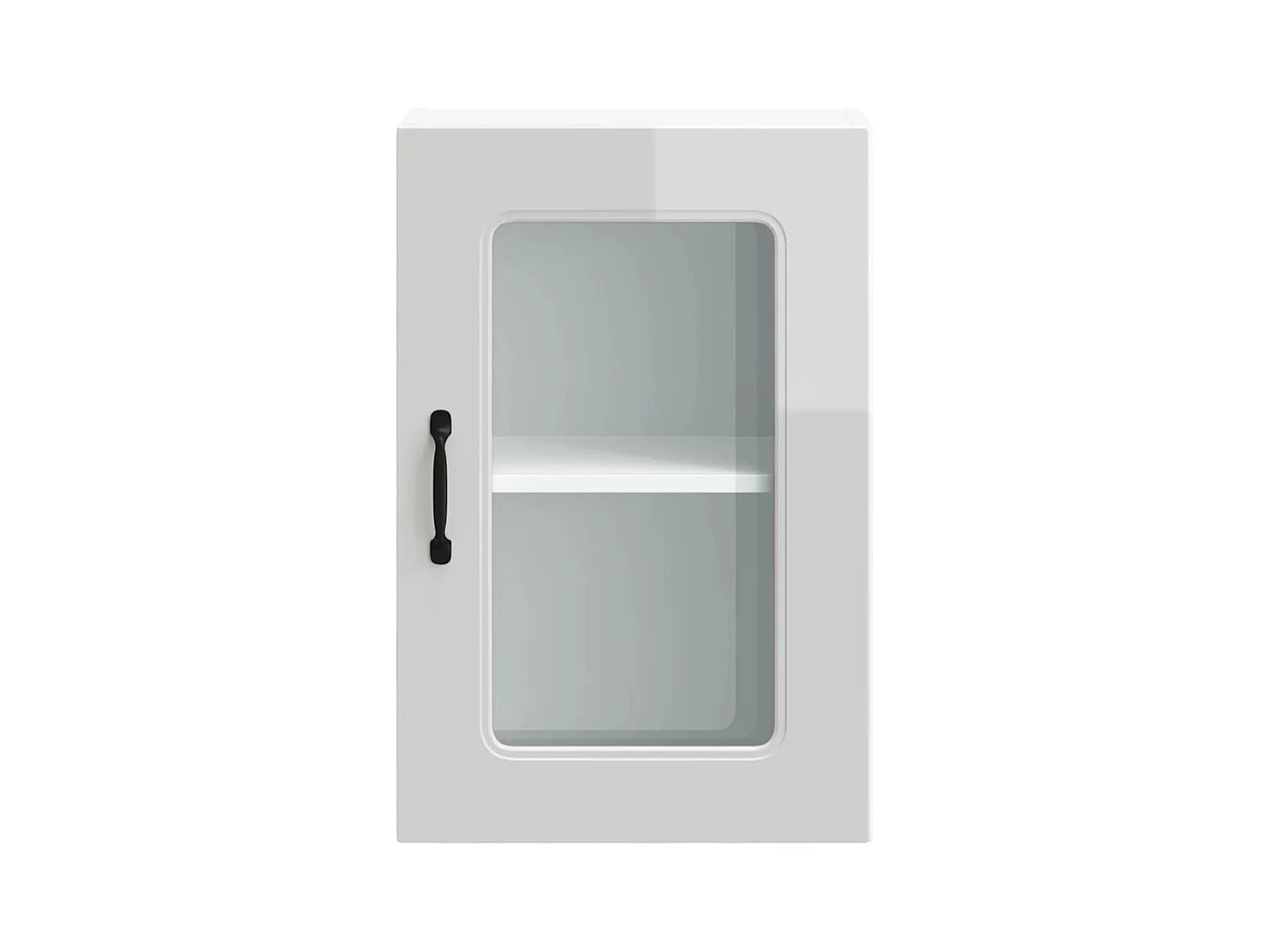 Pensile da cucina con anta in vetro