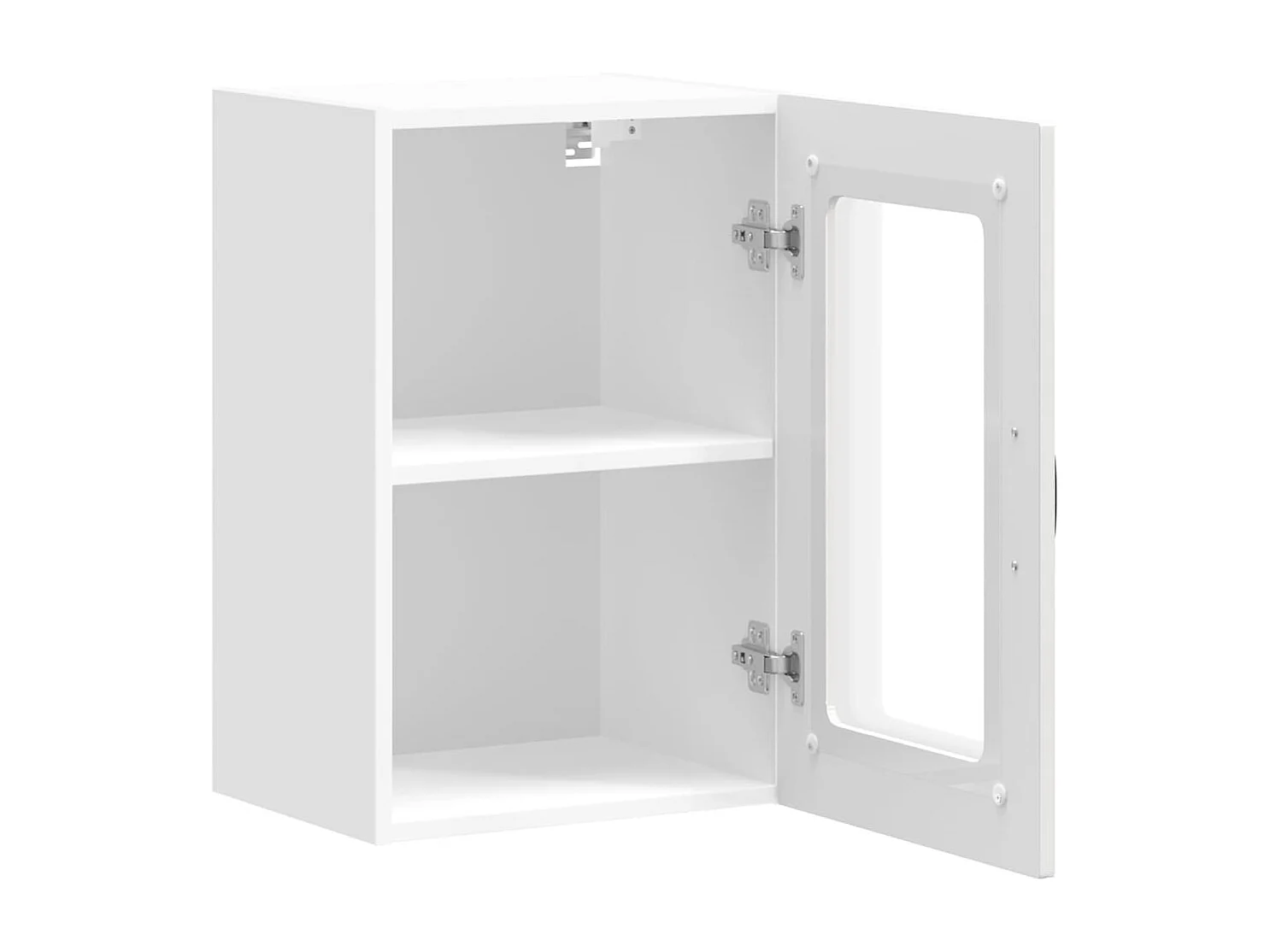 Armario de pared de cocina con puerta de cristal