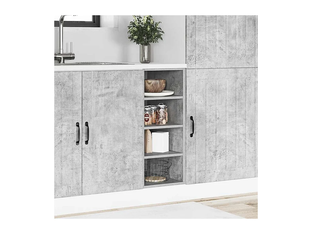 Armoire de plancher gris béton 30x44,5x81,5cm