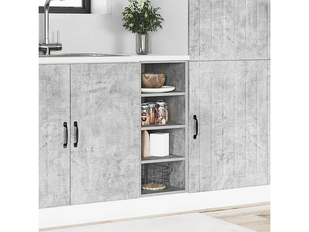 Staande kast grijs beton 30x44,5x81,5cm