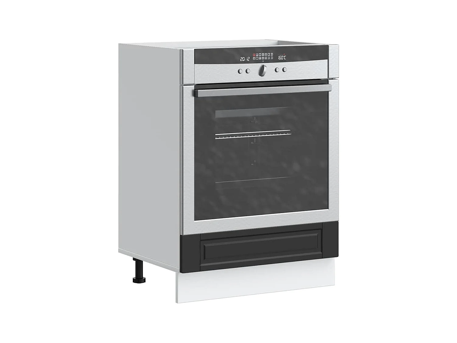 Mobile forno in legno ingegnerizzato nero