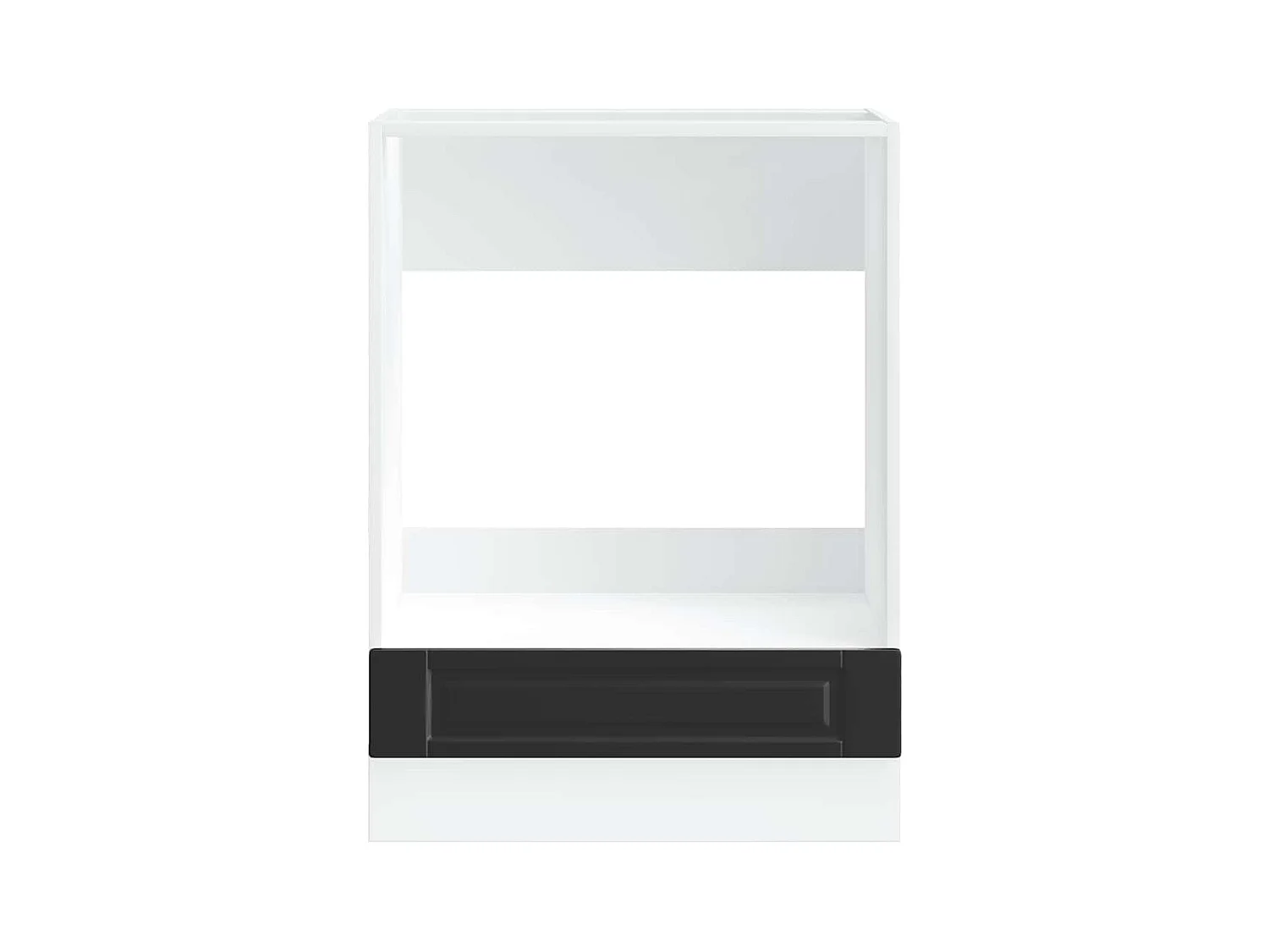 Mobile forno in legno ingegnerizzato nero