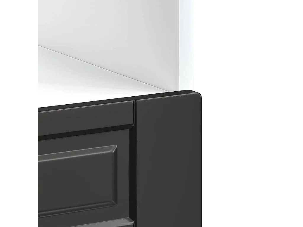 Mobile forno in legno ingegnerizzato nero