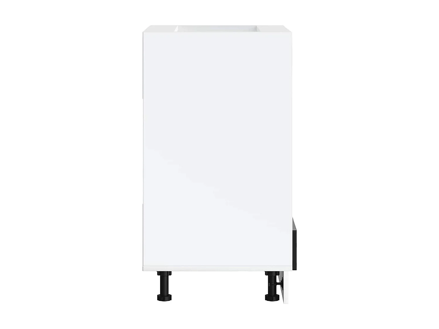 zwarte bewerkte houten ovenkast