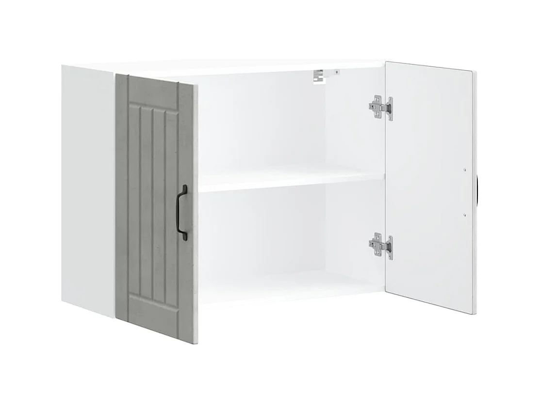 Mobile da cucina in legno ingegnerizzato grigio cemento