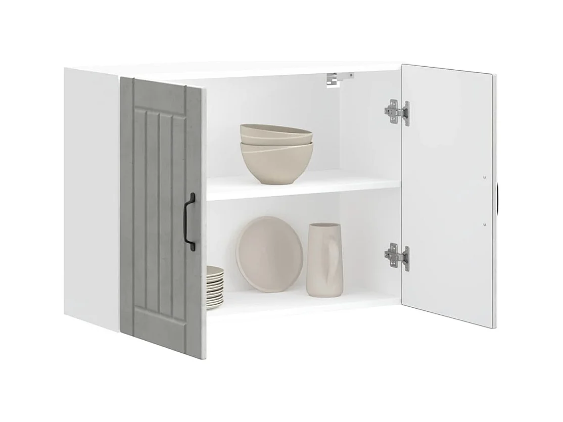 Mobile da cucina in legno ingegnerizzato grigio cemento