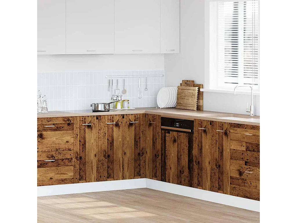 Mobile da cucina "Lyon", legno vecchio, 75,5x75,5x81,5 cm