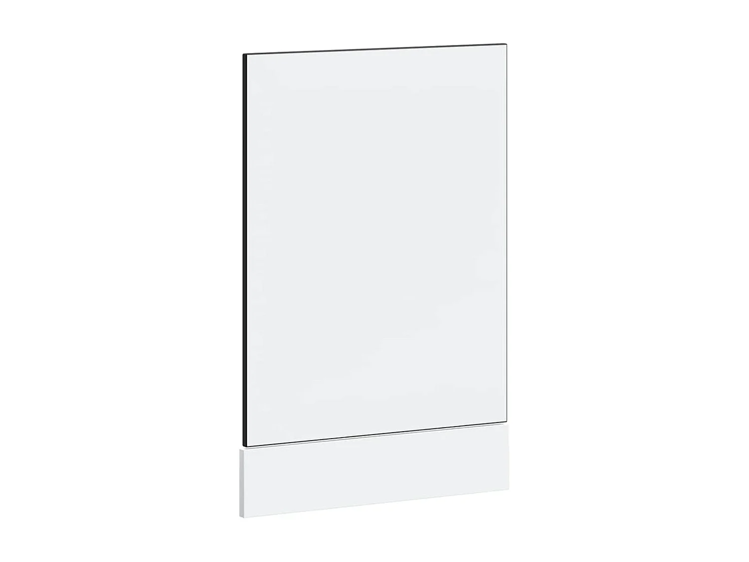 zwart bewerkt houten vaatwasserpaneel