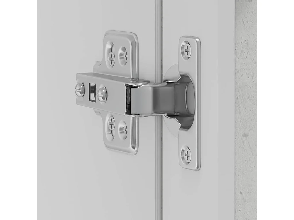 Keukenwandkast met glazen deur betongrijs