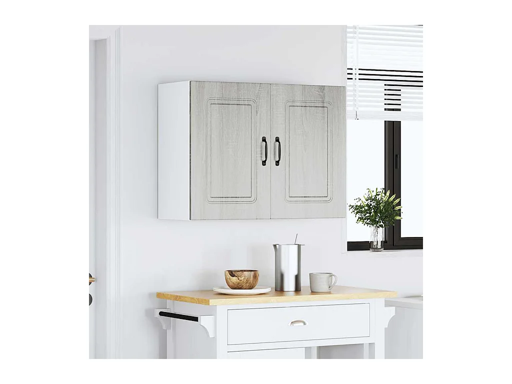 Mobile da cucina in legno ingegnerizzato grigio Sonoma