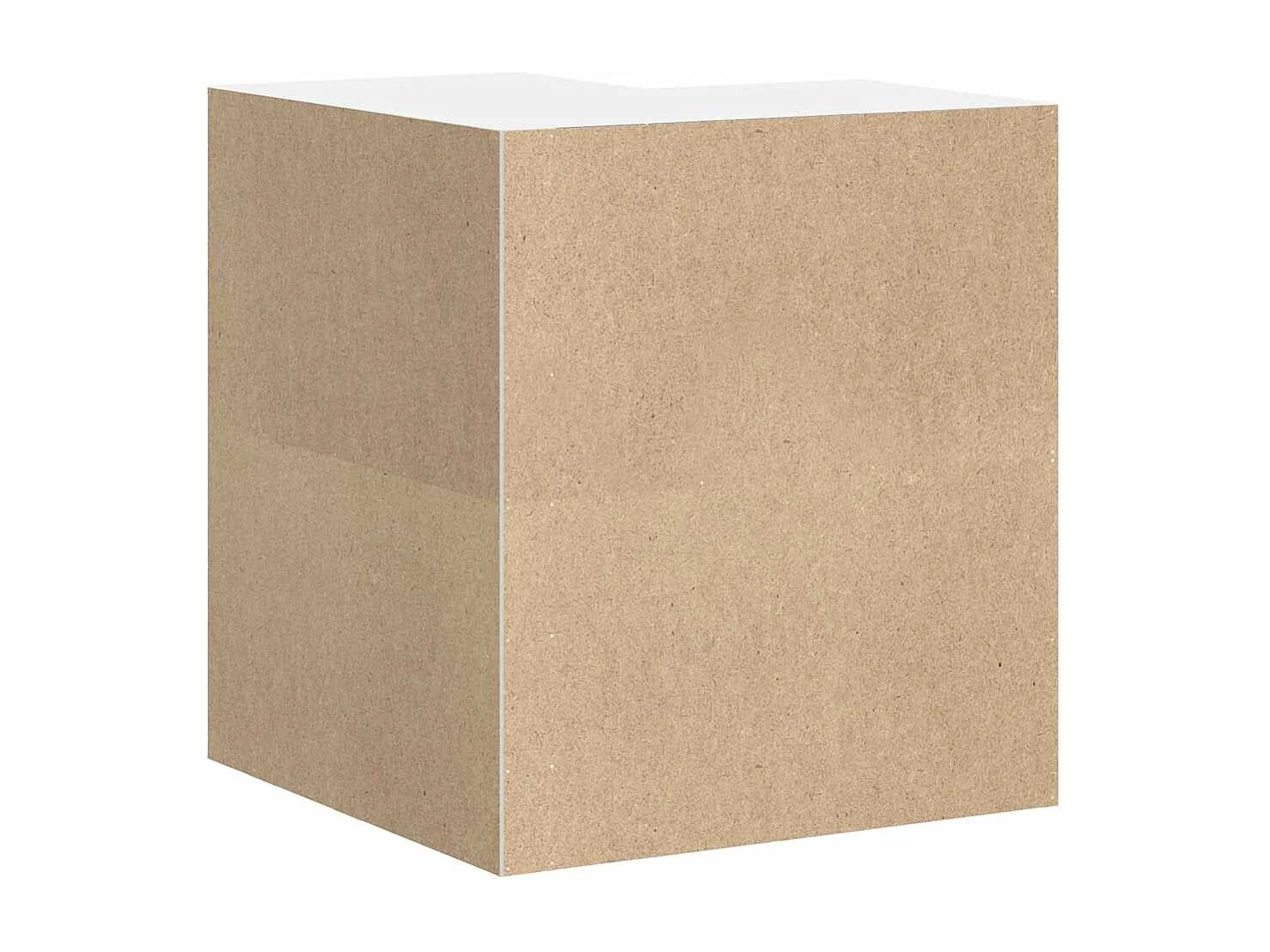 Armoire murale d'angle de cuisine blanc bois ingénierie