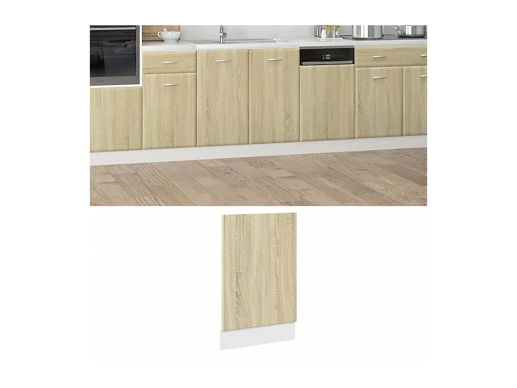 Panneau de lave-vaisselle chêne sonoma