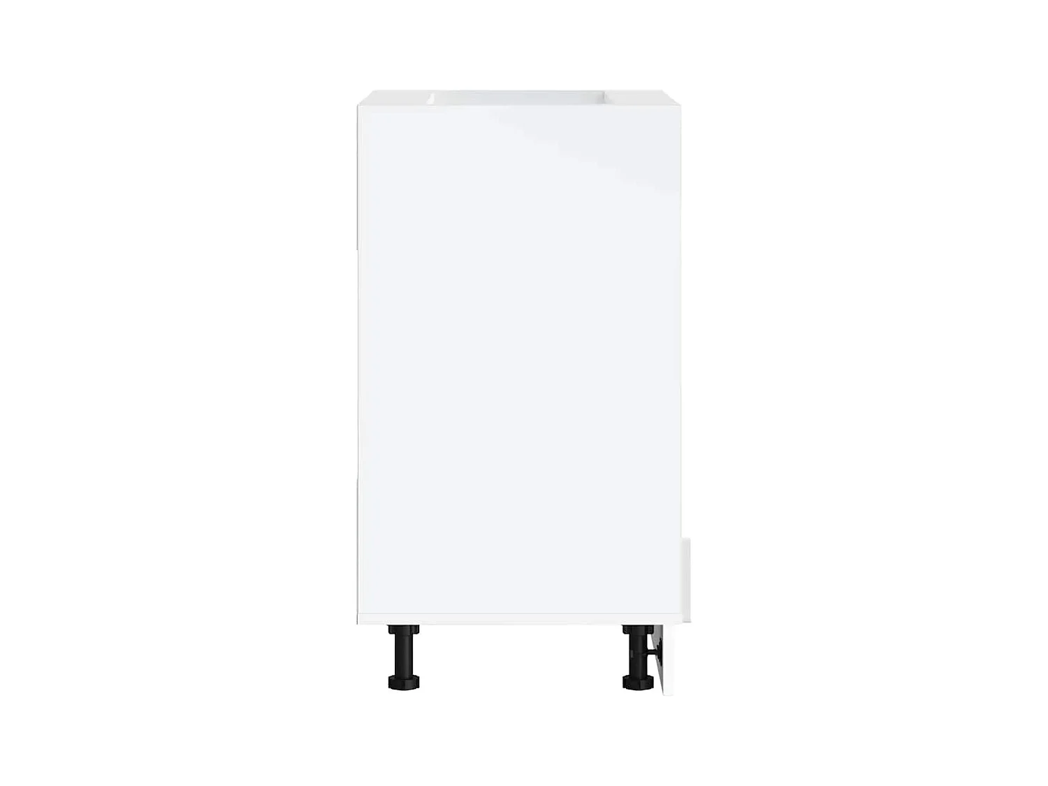 Armoire à four blanc brillant bois d'ingénierie