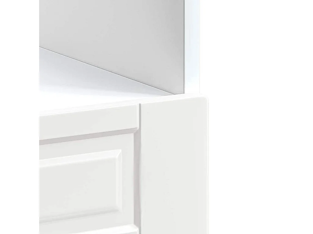 Armoire à four blanc brillant bois d'ingénierie