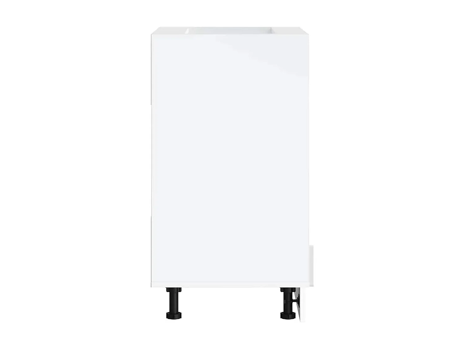 ovenkast in wit hoogglans bewerkt hout